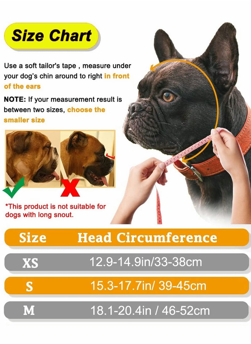 SYOSI - French Bulldog Muzzle Short Snout Dog for English Adjustable Breathable Mesh with Tongue Out Design Flat Face Biting Chewing Groomin, Size: S - Image 1
