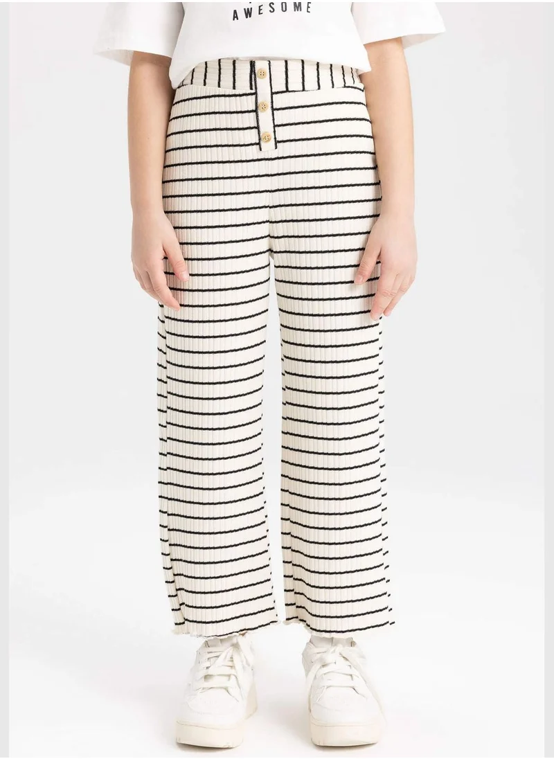 ديفاكتو Girl Flare Fit Knitted Trousers
