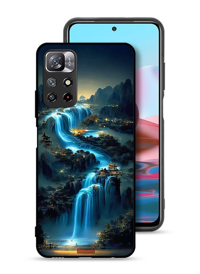 Tolwak Xiaomi Redmi Note 11 4G Protective Case Cover Waterfall Art - Image 1