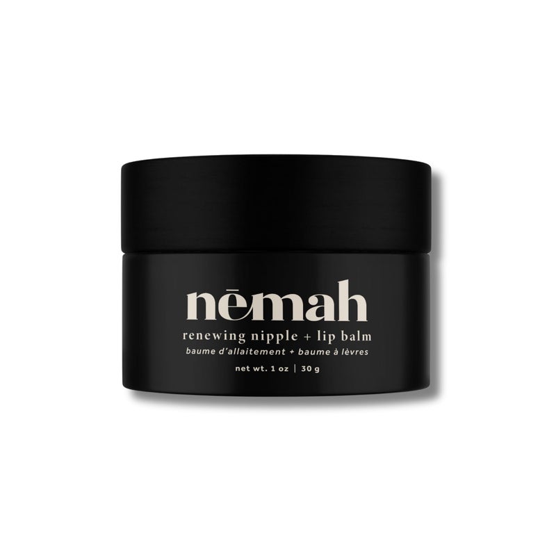 Nemah - Organic Nipple Balm, Nipple Cream Safe for Breastfeeding - 2-in-1 Nipple Butter & Lip Balm, Nursing Nipple Balm - Non-Greasy, Vegan, & Cruelty-Free - 1 oz. - Image 1