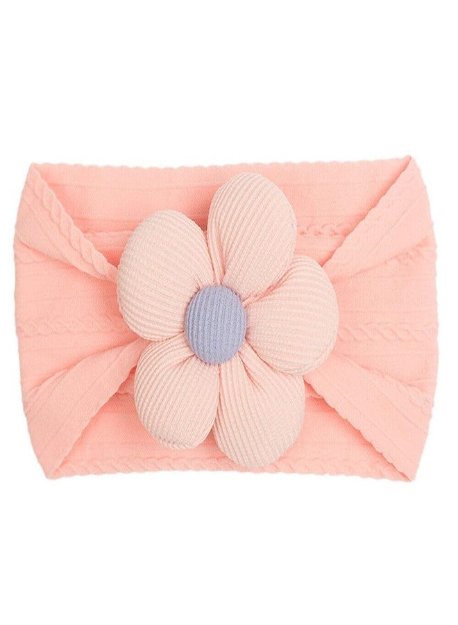 AUTOWRAP 6 Pcs Flowers Floral Headband Nylon Headwear Elastic Adjustable Head Piece Hair Bands for Toddler and Childrens (Color 6) - Image 3