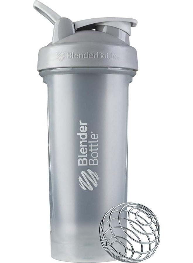 Blender Bottle زجاجة الخلاط الكلاسيكية V2 مثالية لاهتزازات البروتين وما قبل التمرين، سعة 28 أونصة، رمادي حصوي - Image 1