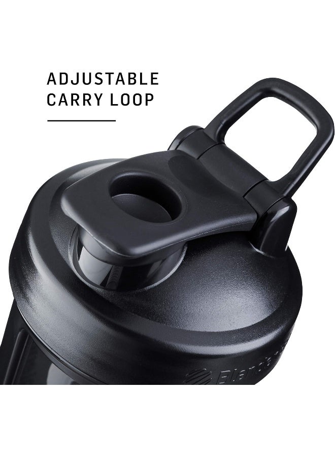 Blender Bottle زجاجة الخلاط الكلاسيكية V2 مثالية لاهتزازات البروتين وما قبل التمرين، سعة 28 أونصة، رمادي حصوي - Image 3