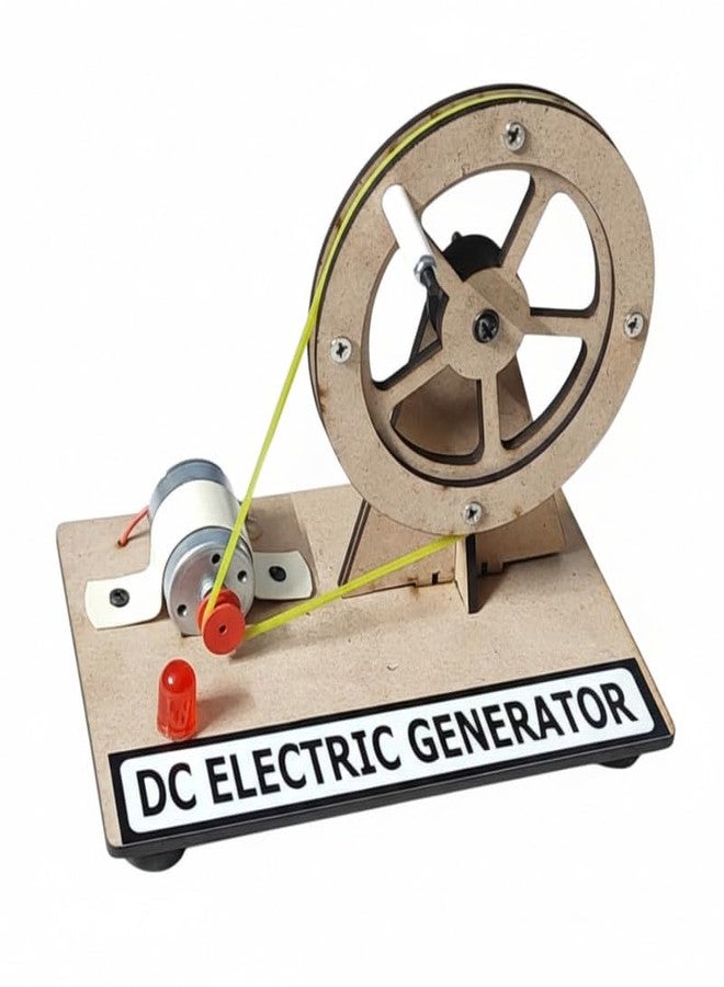ESPtronics مشروع علمي فيزيائي من إي إس بترونيكس: مولد كهرباء تيار مستمر جاهز للاستخدام، نموذج عملي، مجموعة ألعاب تعليمية تجريبية لطلاب المدارس والجامعات، مناسبة لتعلم العلوم والتكنولوجيا والهندسة والرياضيات (STEM) ومعارض العلوم. - Image 1
