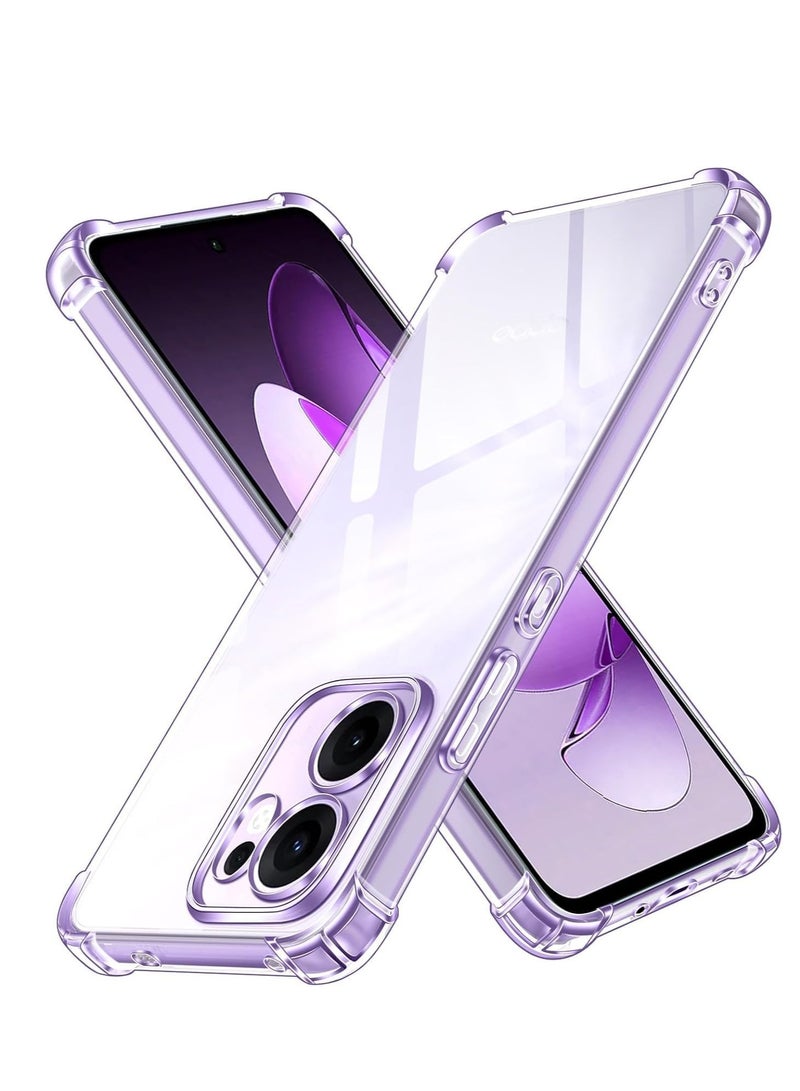 OPPO Reno 13F Clear Case - Shockproof Protective Cover