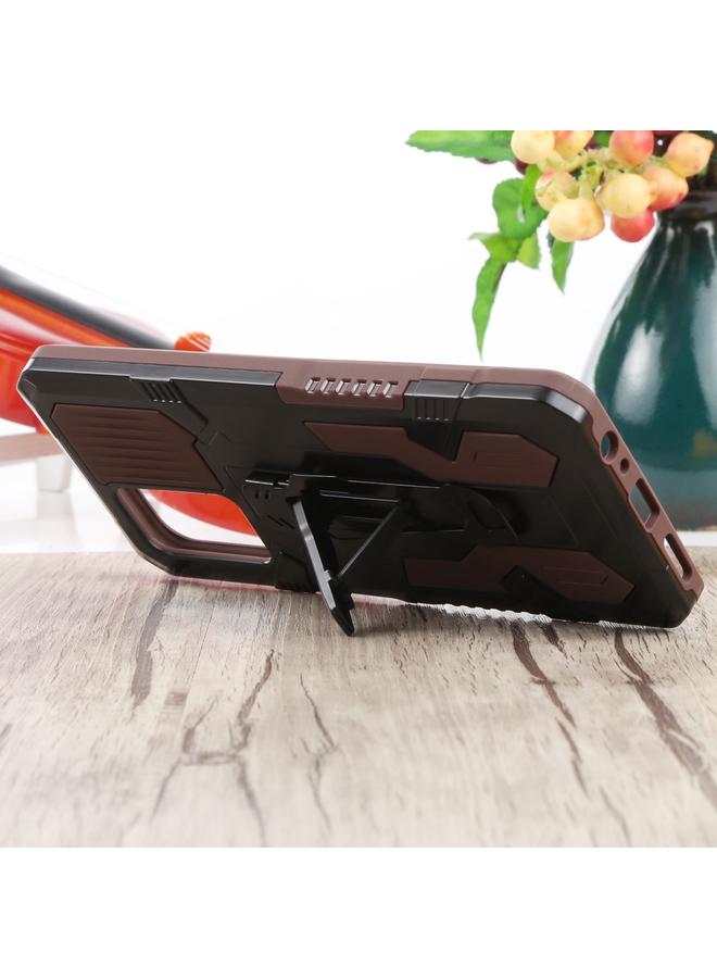 S-TOP Case For Infinix Note 10 Pro Armor Warrior Shockproof PC + TPU Lanyard Phone Case - Image 3