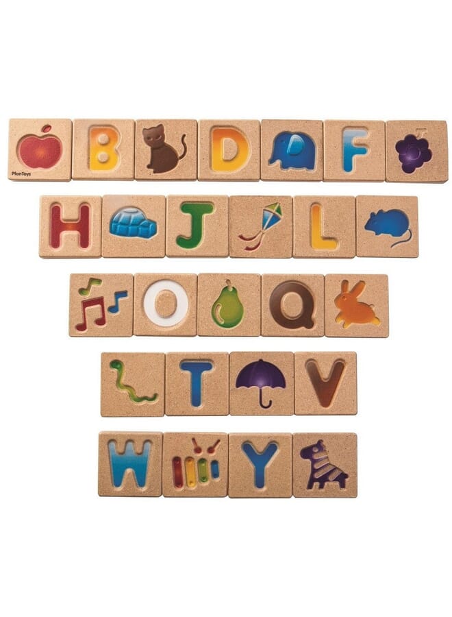IAF Wooden Alphabet A Z Gradient Multicolor - Image 2