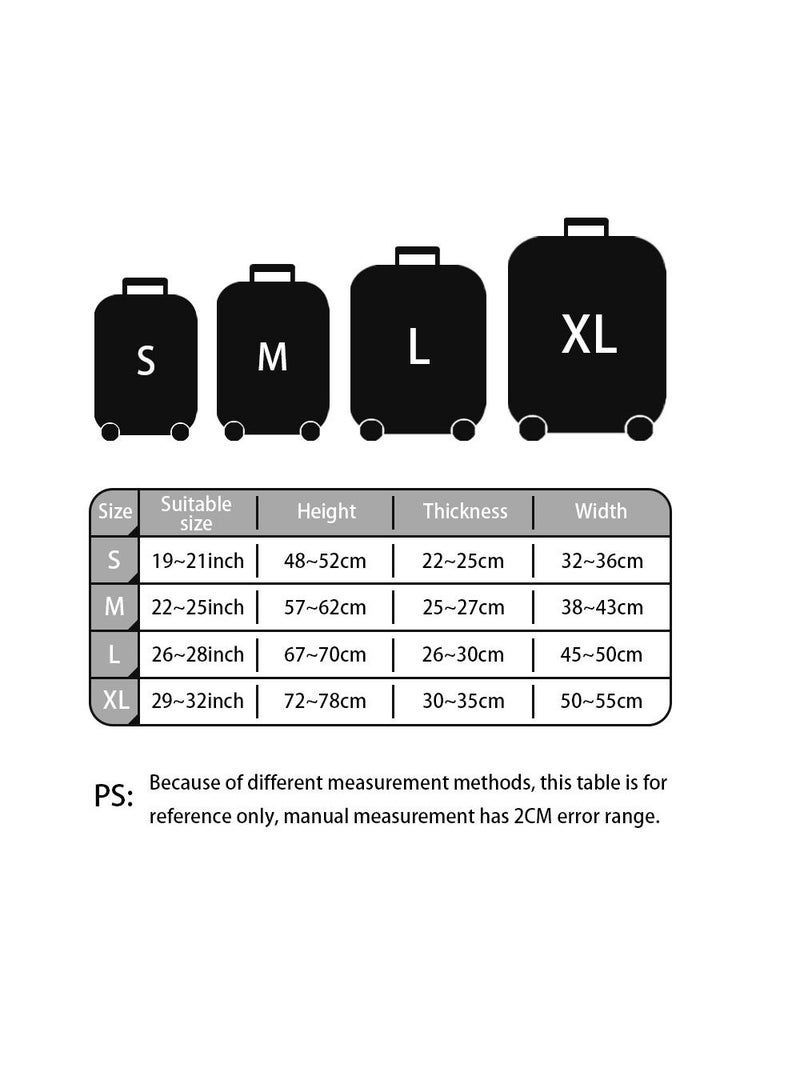 Y&D Kuromi Luggage Cover Water-Washable Suitcase Cover Spandex Elastic Luggage Protective Covers Travel Accessories Suitable for 18-32 Inch Trolley Case for Business Trip School Daily Using - Image 4