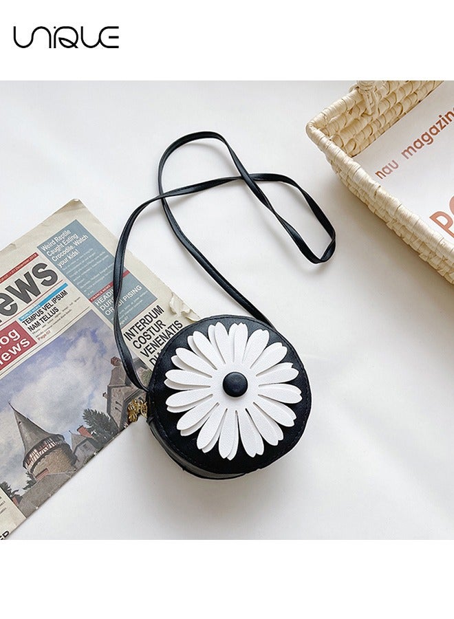 Unique 2 Pcs Crossbody Bag - Daisy Flower Little Girl Wallet - Toddler Crossbody Wallet - Mini One Shoulder Daisy Bag Kids Baby Gifts - Image 5