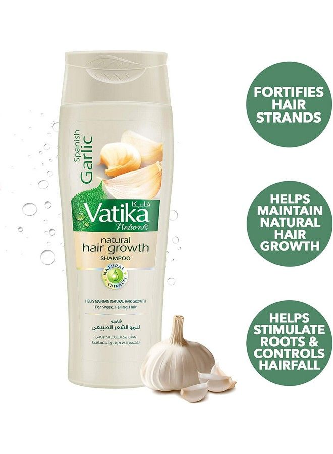 Vatika Spanish Garlic Natural Hair Growth Shampoo With Nourishing Vatika Oil For Weak, Falling Hair - 400ml - Image 4