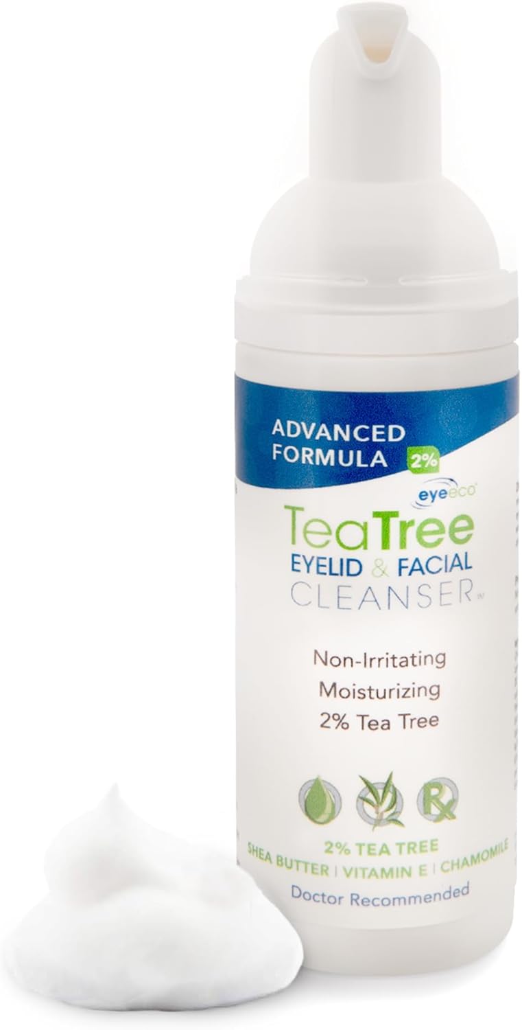 EYEECO Advanced Formula Tea Tree Eyelid & Facial Cleanser - Image 1