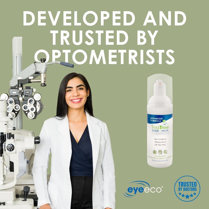 EYEECO Advanced Formula Tea Tree Eyelid & Facial Cleanser - Image 4