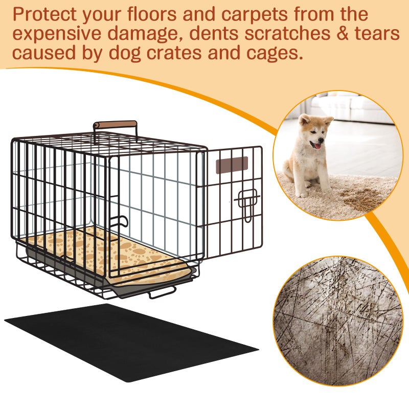 Drydiet PVC Pet Crate Floor Protection Mat 29" X 44" XXL Washable Floor Covering Reusable Waterproof Non Slip Rug Whelping Pad for Pet - Image 3