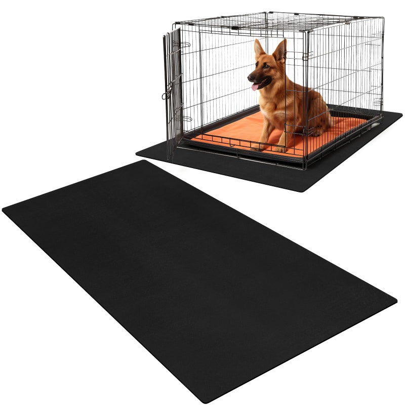 Drydiet PVC Pet Crate Floor Protection Mat 29" X 44" XXL Washable Floor Covering Reusable Waterproof Non Slip Rug Whelping Pad for Pet - Image 1