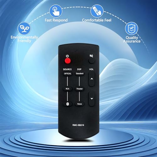 Beyution RMC-SB216 RMCSB216 Replace Remote Control Fit for for Insignia SB216 Mini 2.0 Soundbar NSSB216 NS-SB216 NS-SB216-VG SB216 Sound bar Home Theater System - Image 3