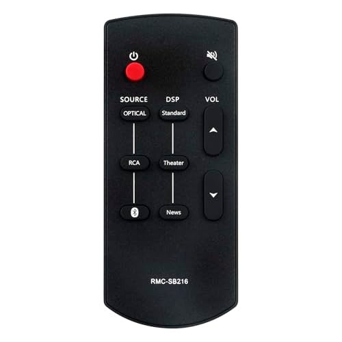 Beyution RMC-SB216 RMCSB216 Replace Remote Control Fit for for Insignia SB216 Mini 2.0 Soundbar NSSB216 NS-SB216 NS-SB216-VG SB216 Sound bar Home Theater System - Image 1