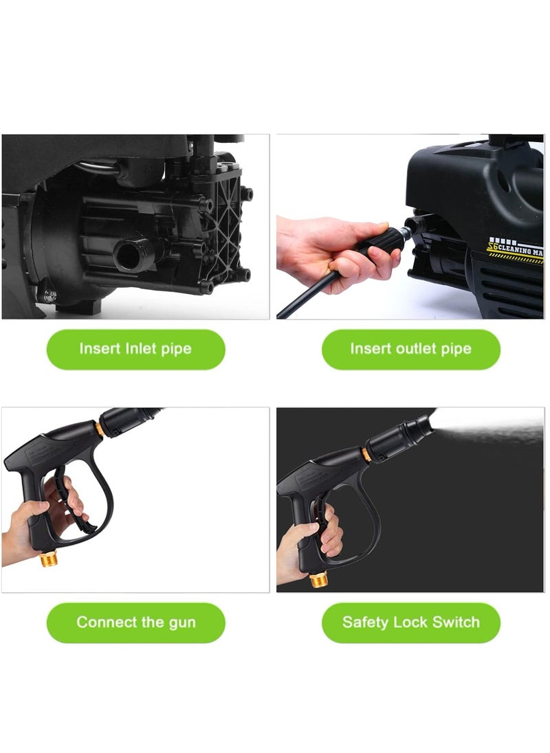Generic Lightweight & Powerful 2200W Pressure Washer, 3.96 GPM water consumption, 3190 PSI water pressure, Rotary nozzle, Dual sink system, High Bar Pressure for Washing Home, Garden, Motorbike, Car  - Image 4