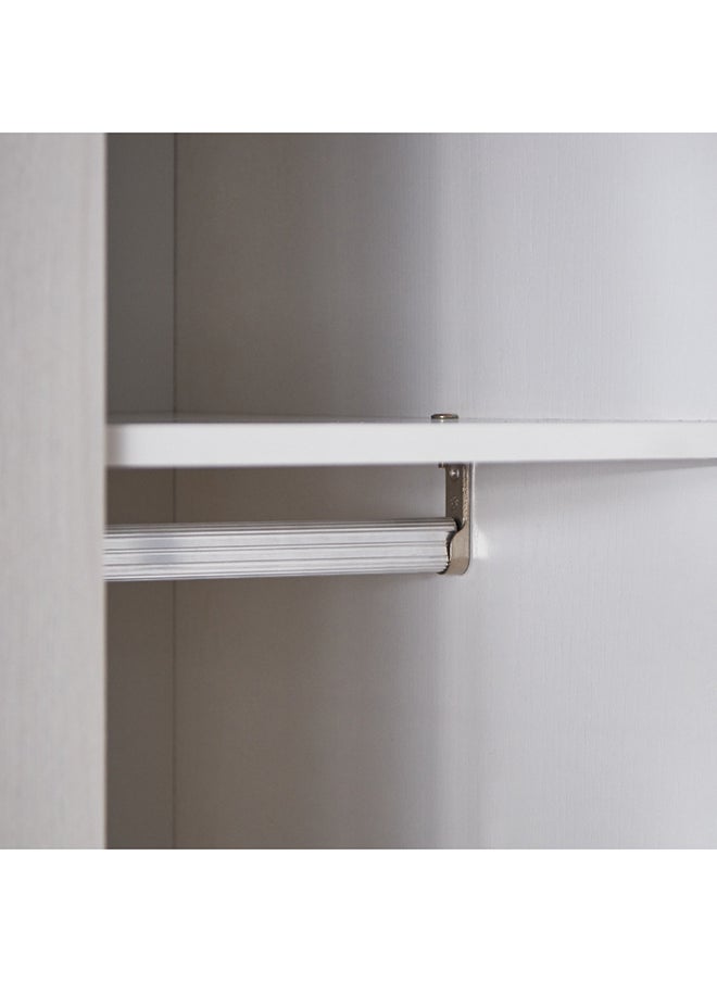 Fiesta 6-Door Wardrobe with 2 Drawers and 2 Mirrors 243 x 216 x 60 cm