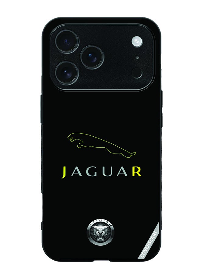 COVERSCART Protective Case Cover For Apple iPhone 17 Pro Max Jaguar Design Black