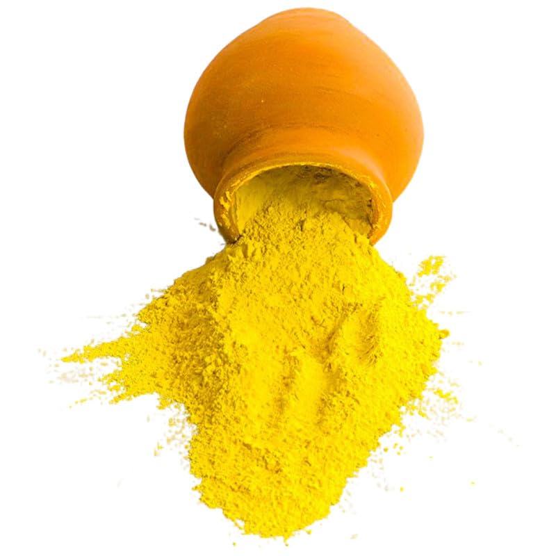 Ikka Organic and Herbal Gulal YellowRed 500gm Each Soft Skin Friendly100 Natural and NonToxicEcoFriendlyAbir Gulal Handmade Holi Gift Pack for Family Party - Image 2