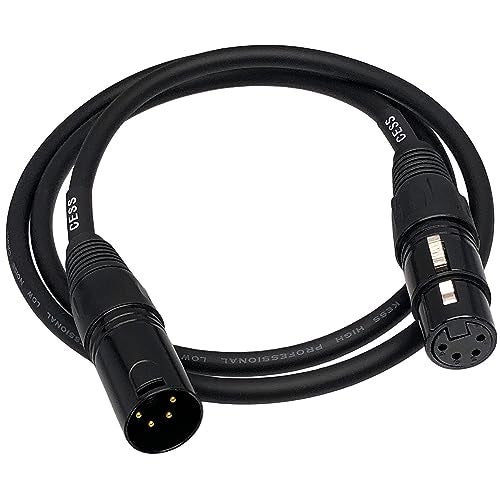 CNCESS CESS-193-3fx1 Balanced 4-Pin XLR Male to 4-Pin XLR Female Extension Cable, Headphone Audio Extension Cable (3 Feet, 1-Pack) - Image 3
