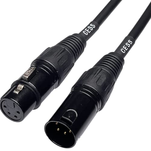CNCESS CESS-193-3fx1 Balanced 4-Pin XLR Male to 4-Pin XLR Female Extension Cable, Headphone Audio Extension Cable (3 Feet, 1-Pack) - Image 2