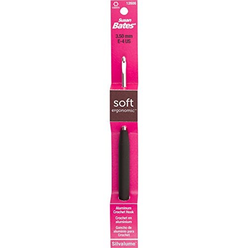 Susan Bates Soft Ergonomic Silvalume Crochet Hook - Image 1