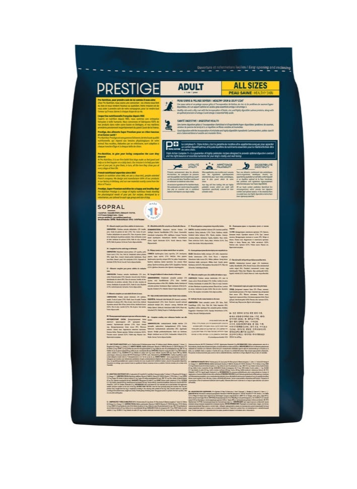 PRO NUTRITION Prestige Dog Adult All Size Healthy Skin Salmon 3Kg - Grain Free  - Image 2