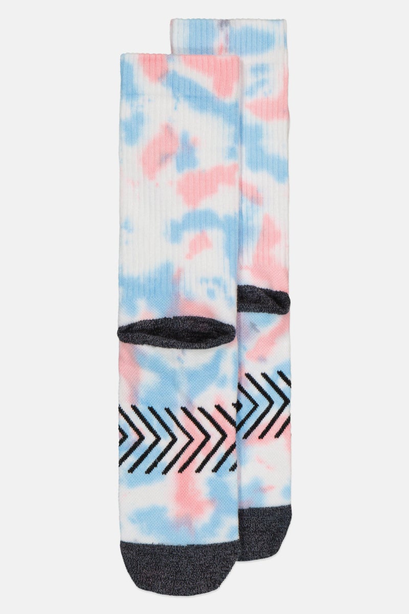 SKECHERS Women 1 Pair Embroidered Logo Crew Socks, Multicolor - Image 2
