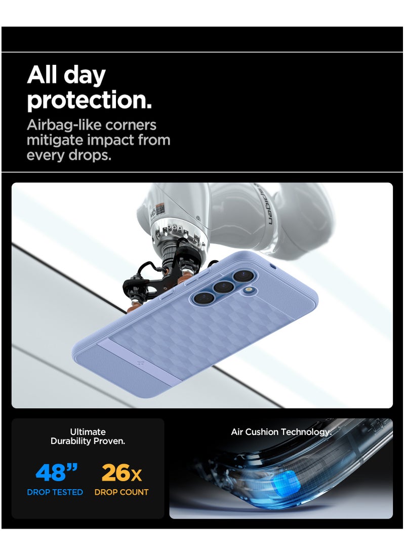 Spigen - Parallax MagFit for Samsung Galaxy S25 MagSafe Case Cover Mil Grade - Purple-ish - Image 1