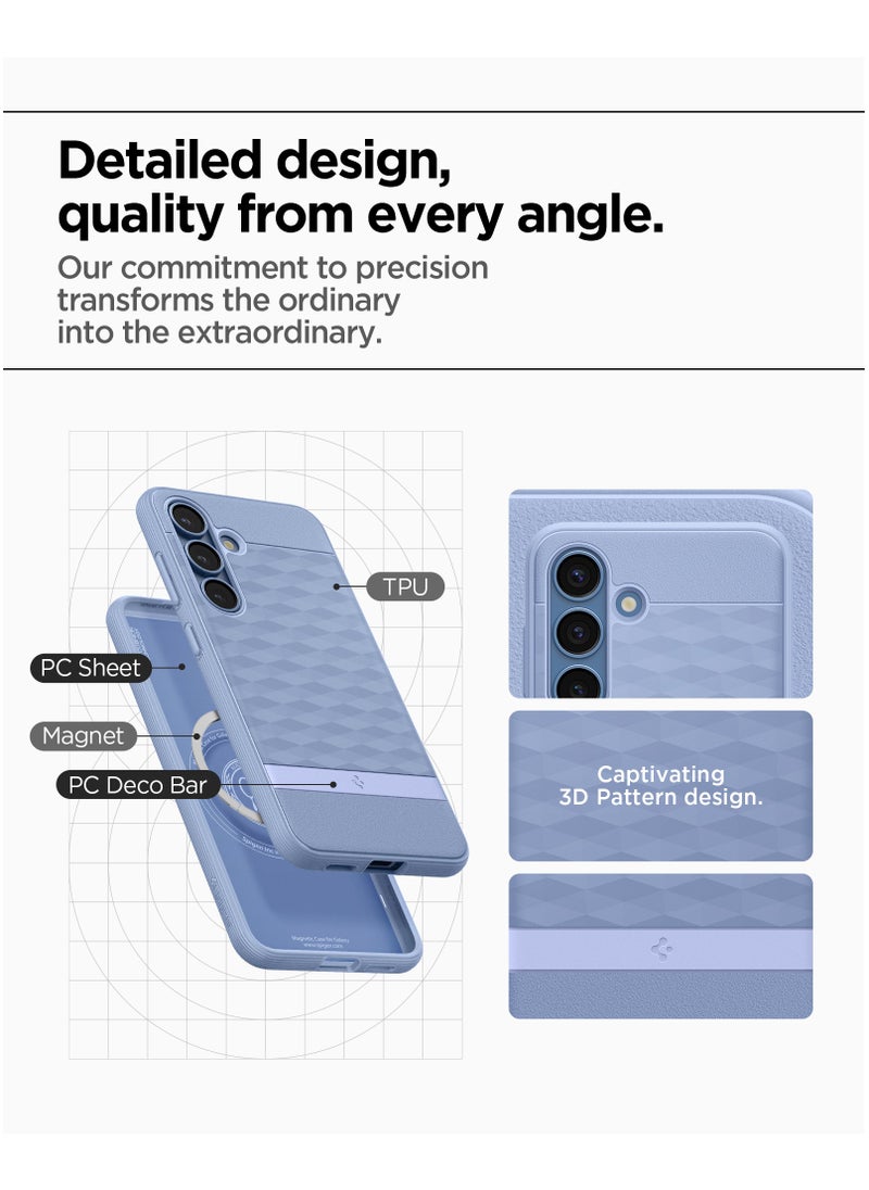 Spigen - Parallax MagFit for Samsung Galaxy S25 MagSafe Case Cover Mil Grade - Purple-ish - Image 1
