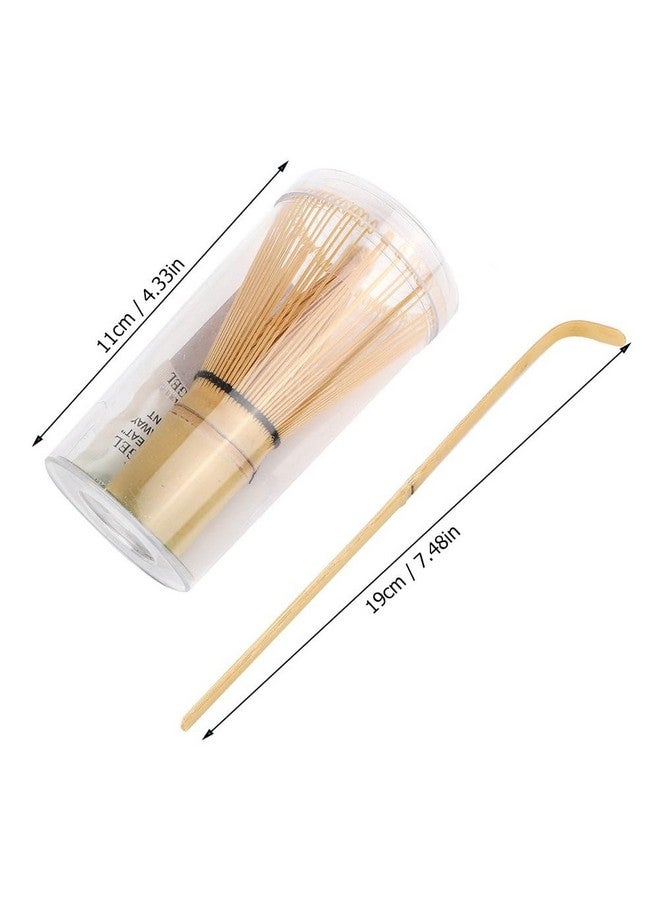 Flavoma Japanese Handmade Bamboo Matcha Whisk Sets of 2 (Delicate Match Brush Japanese Style) + Traditional Scoop (Chashaku), The Perfect Set to Prepare a Traditional Cup of Matcha. - Image 2