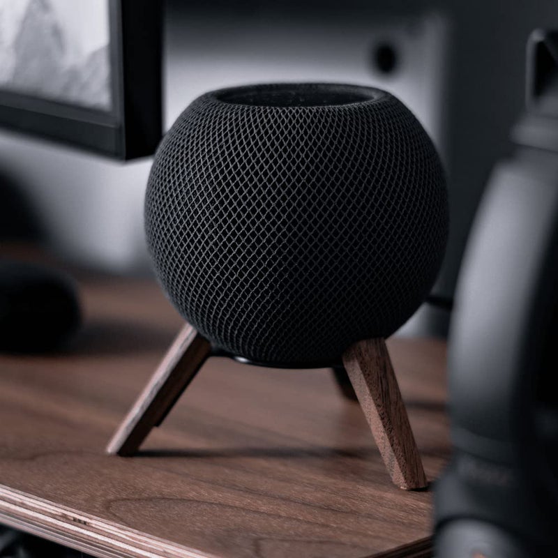 balolo Real Wood Tripod for HomePod Mini (Black Walnut) - Image 4