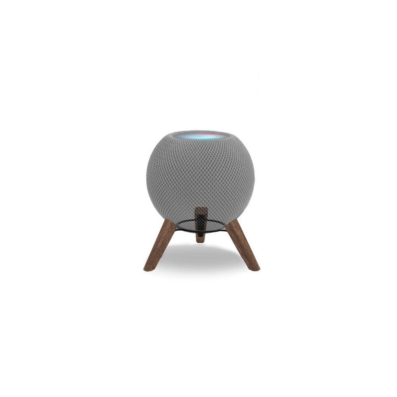balolo Real Wood Tripod for HomePod Mini (Black Walnut) - Image 1