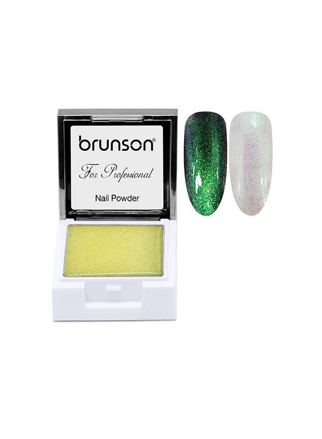 brunson Nail Art Powder UV Gel Powder Aurora Painting Square Liquid Powder Solid Pigment TP03