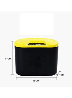 Kixre Kixre Mini Car Trash Bin Car Waste Container Garbage Storage Box Car Organizer Mini Portable Can Rubbish Storage Box Compatible  - Image 2
