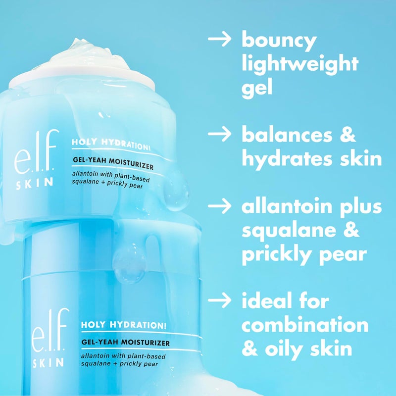 elf e.l.f. SKIN Holy Hydration! Gel-Yeah Moisturizer, Lightweight Moisturizer For Plump, Hydrated Skin, Infused With Squalane, Vegan & Cruelty-free - Image 2