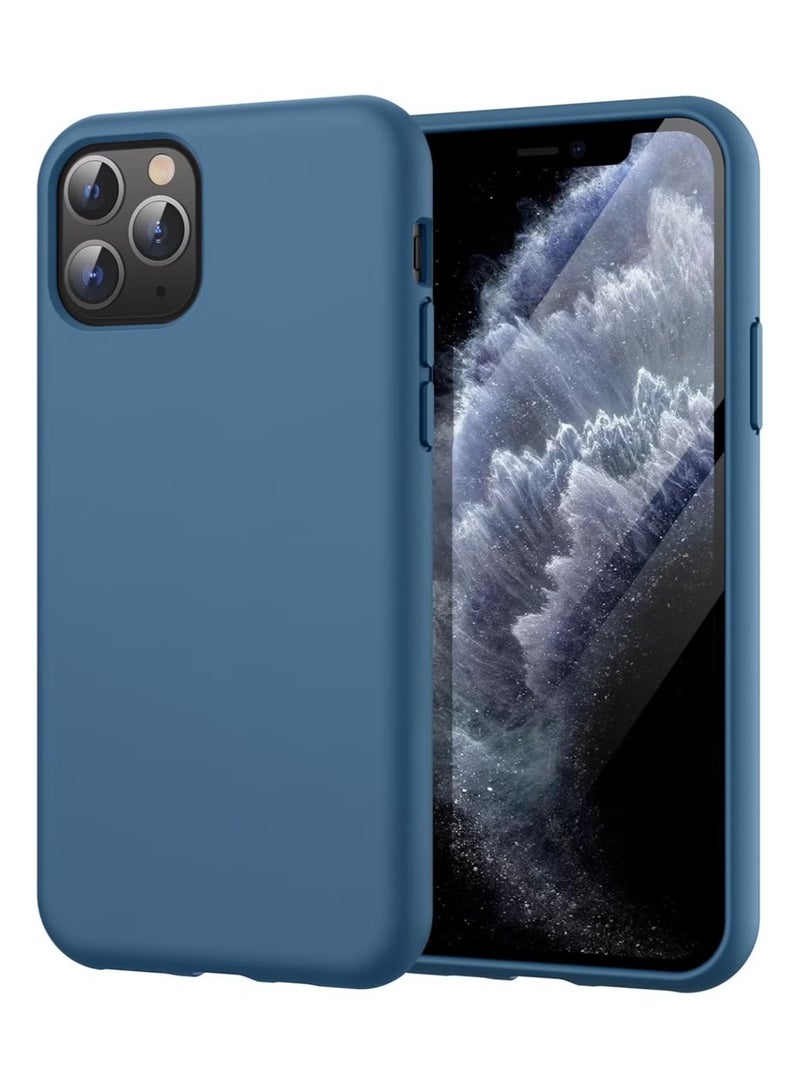 DUSALA iPhone 11 Pro Case, Liquid Silicone Phone Case for iPhone 11 Pro 5.8 Inch, Colorful Silky-Soft Protective Cover (Blue) - Image 1