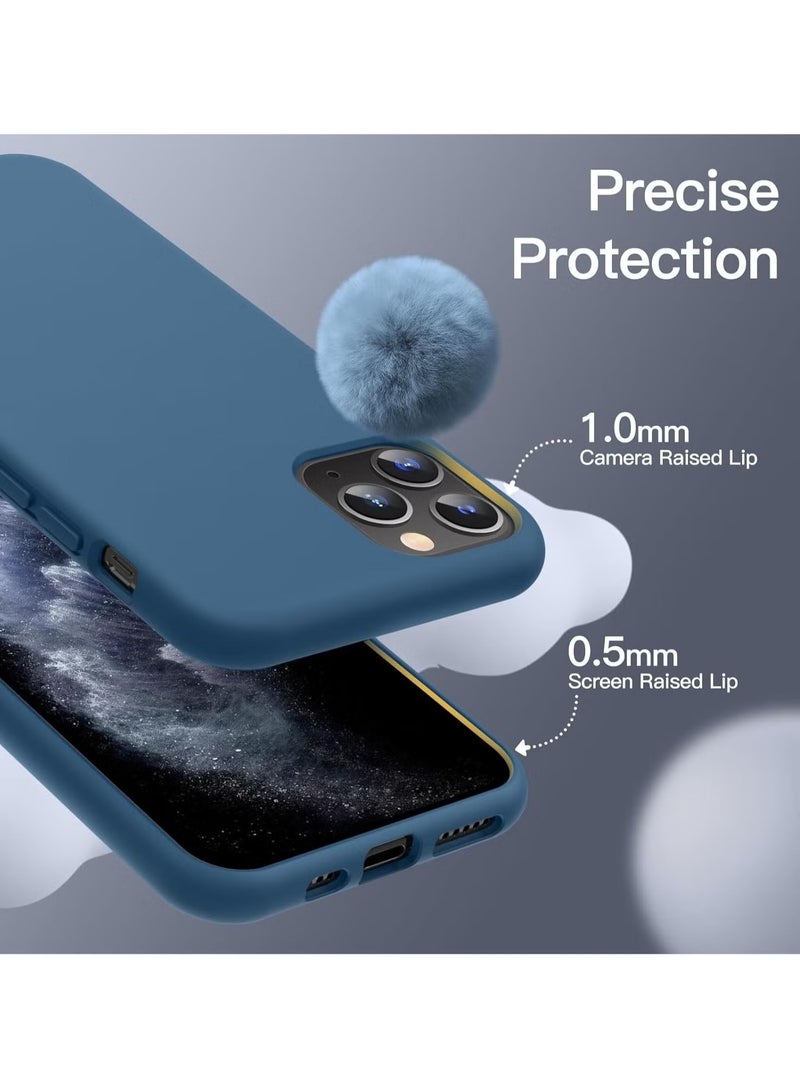 DUSALA iPhone 11 Pro Case, Liquid Silicone Phone Case for iPhone 11 Pro 5.8 Inch, Colorful Silky-Soft Protective Cover (Blue) - Image 3