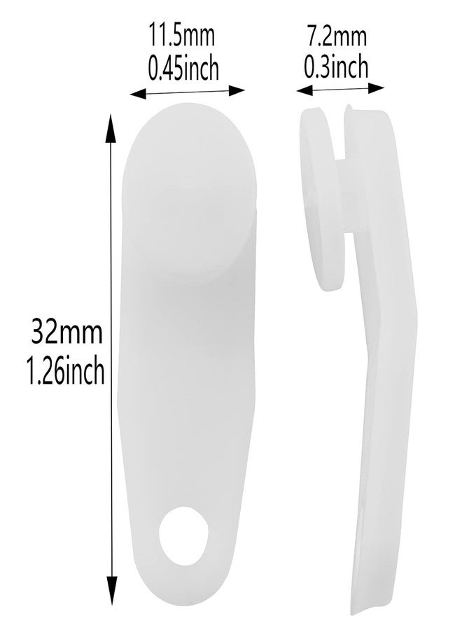 AXLIZER 50PCS Cross-bar Slide Rail Replacement Parts Traverse Rod Slides Replacement Plastic Snap-in Traversing Slides Curtain Rod Carrier Slidesfor Window Door Shower Curtain - Image 5