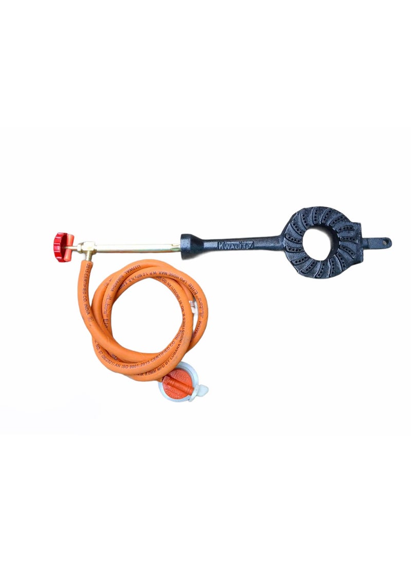 AS A S commercial high pressure jodhpuri LPG gas Burner with fitting pack of 1 small size no 1  - Image 4