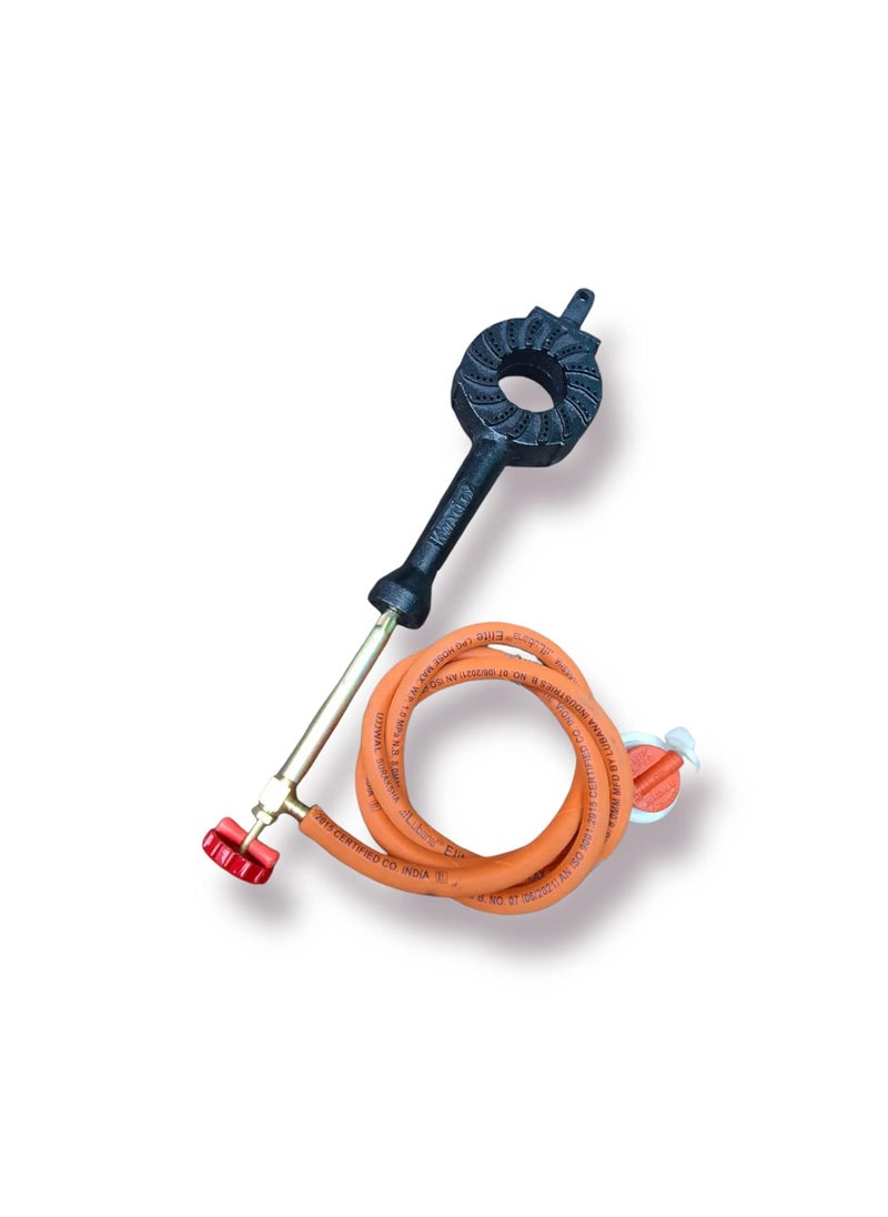 AS A S commercial high pressure jodhpuri LPG gas Burner with fitting pack of 1 small size no 1  - Image 5