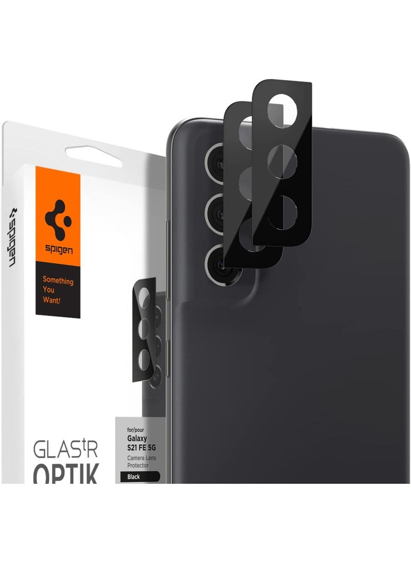 GLAStR Optik Camera Lens Screen Protector [2 Pack] for Samsung Galaxy S21 FE 5G (2022) - Black
