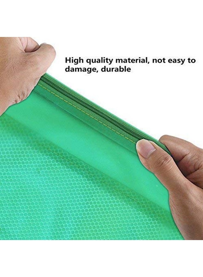 DAHSHA Cheque Size Pouch with Zipper, Waterproof Zipper Pouches Document Holder/Pen Pencil Case/Stationery Storage Bags/Cosmetic Pouch/Travel Organizer (Multicolor, Small Size) (Pack of 10) - Image 3