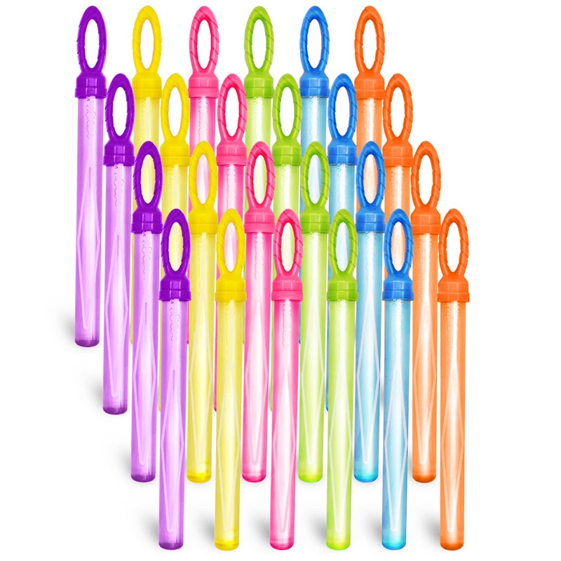 JOYIN 24 Pack 14 Big Bubble Wands Bulk Leaf Blower Bubble 2 Dozen for Summer Toy OutdoorIndoor Activity Use Easter Party Favors Supplies for Kids - Image 2