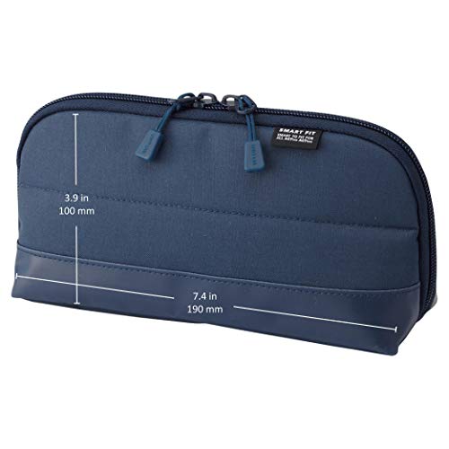 LIHITLAB LIHIT LAB Pen Case (Pencil Case), Water & Stain Repellent, 8" x 4'', Navy (A7688-11) - Image 2