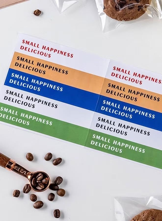 أكياس المعجنات وأكياس البسكويت الشفافة وأكياس الخبز وأكياس الحلوى والحلويات مع 200 ملصق ختم - Image 5