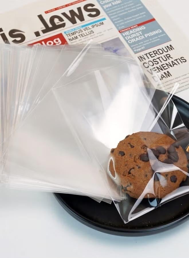 أكياس المعجنات وأكياس البسكويت الشفافة وأكياس الخبز وأكياس الحلوى والحلويات مع 200 ملصق ختم - Image 4