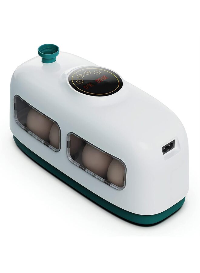 يُسلِّم حاضنة بيض، حاضنات بيض رقمية لتفقيس البيض، حاضنات بيض LED للتحكم في الرطوبة مع جهاز اختبار شموع البيض، لتفقيس بيض الدجاج والبط والسمان والطيور (اللون: أخضر) - Image 1