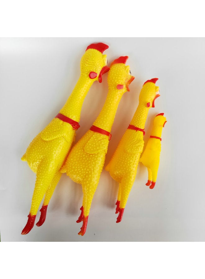 Manufacturers To Map To Sample Vinyl Toy Key Chain Pendant Pinch Call Pen Set Luminous Toy Sample-Color:Screaming Chicken  - Image 1